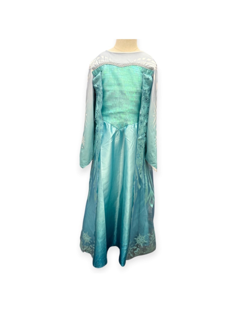 Disney Frozen Elsa Anna Reversible Girls Costume Dress with Cape Rare Med 8-10 - Picture 4 of 11